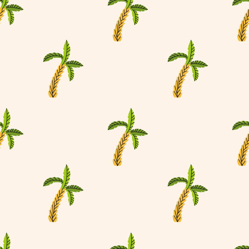 Palm tree seamless pattern vector