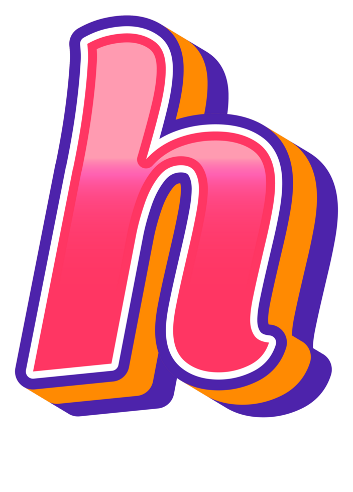 Comic Halftone Alphabet Letter and Number png