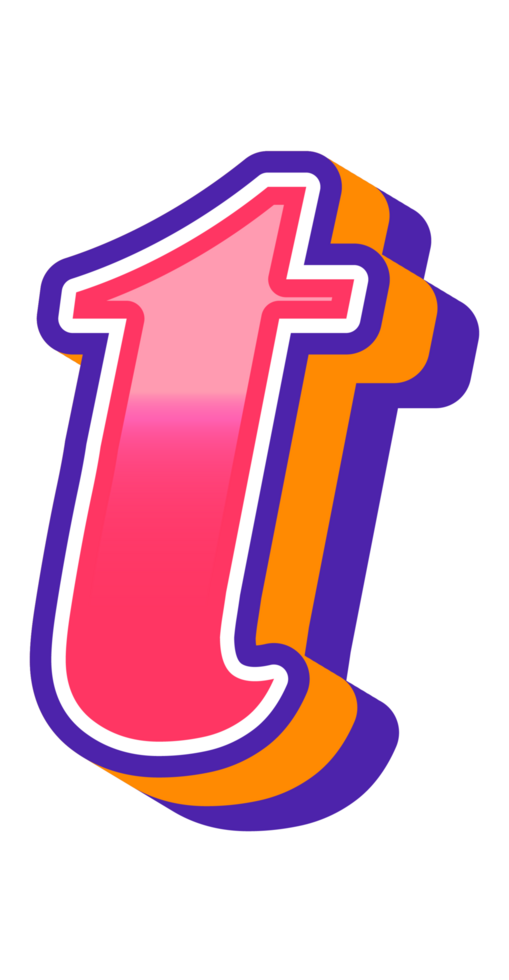 Comic Halftone Alphabet Letter and Number png