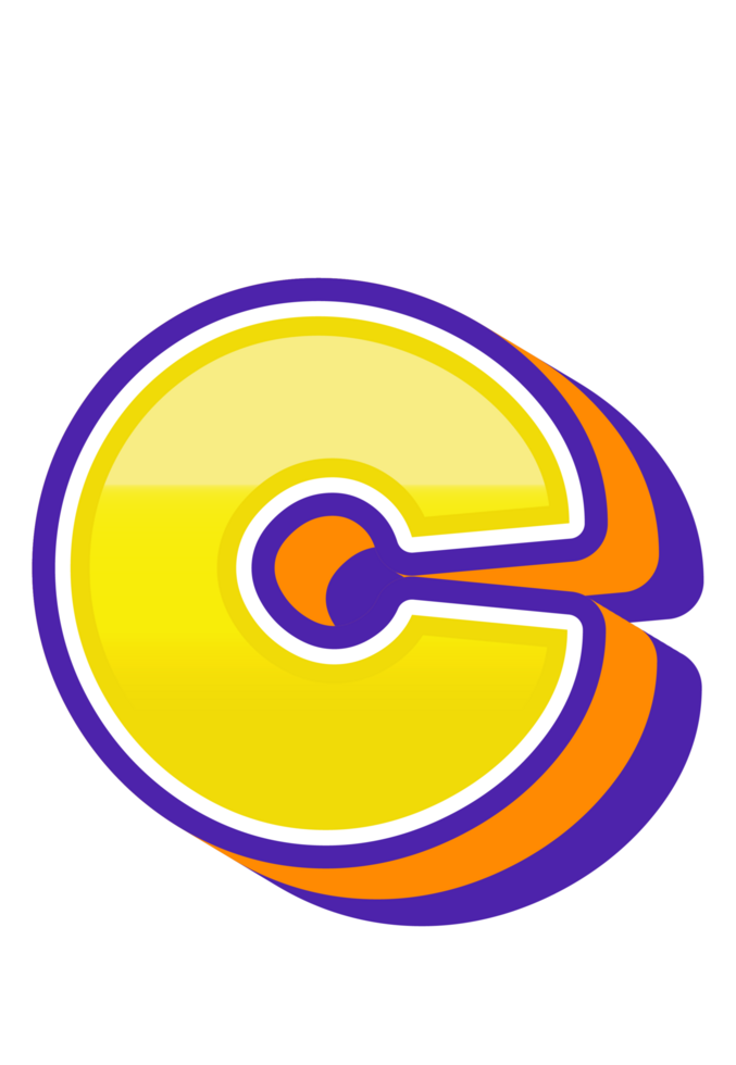 Comic Halftone Alphabet Letter and Number png