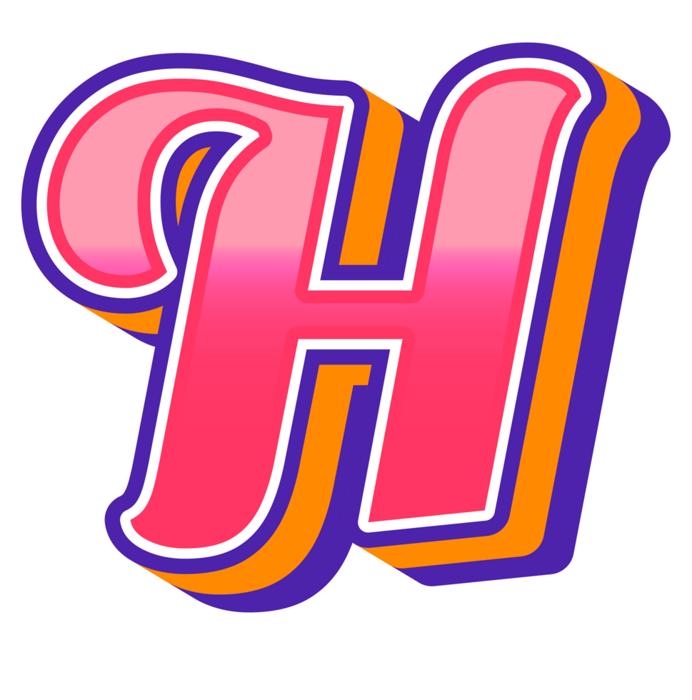 Comic Halftone Alphabet Letter and Number png