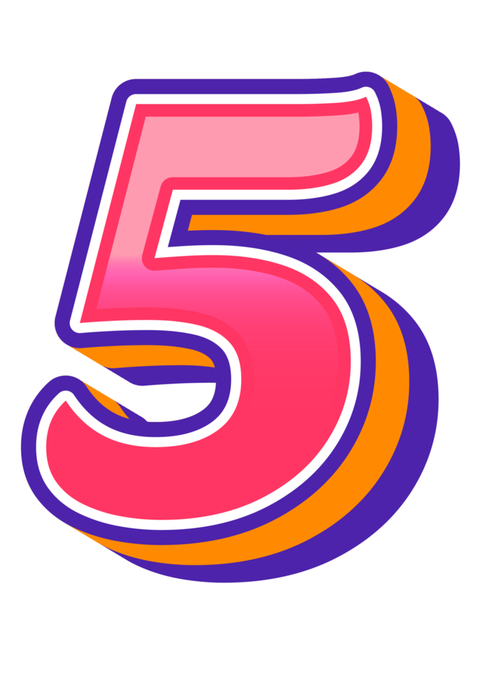 Comic Halftone Alphabet Letter and Number png