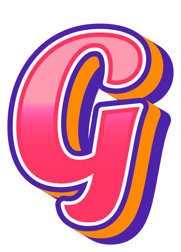 Comic Halftone Alphabet Letter and Number png