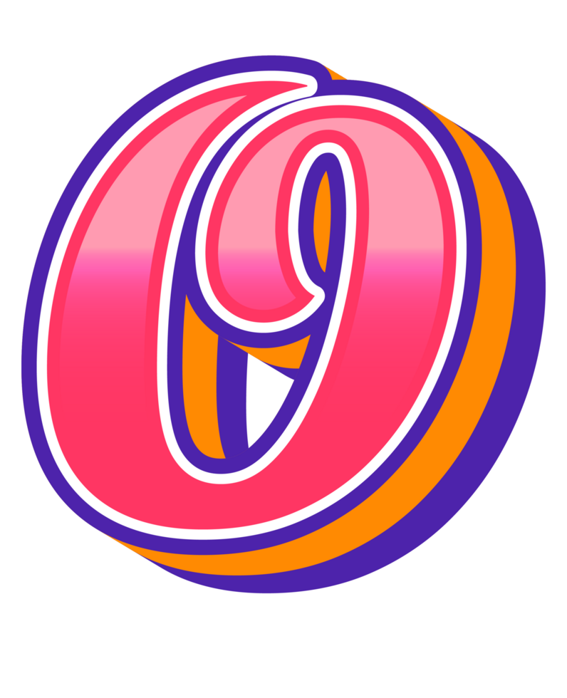 Comic Halftone Alphabet Letter and Number png