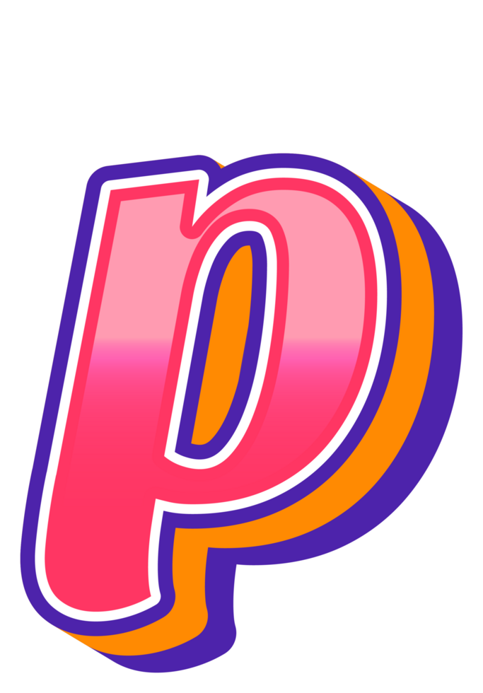 Comic Halftone Alphabet Letter and Number png