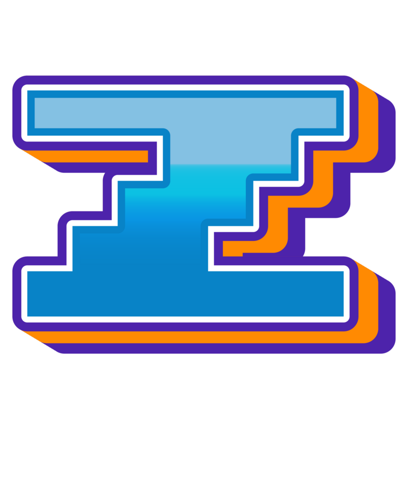 Comic Halftone Alphabet Letter and Number png