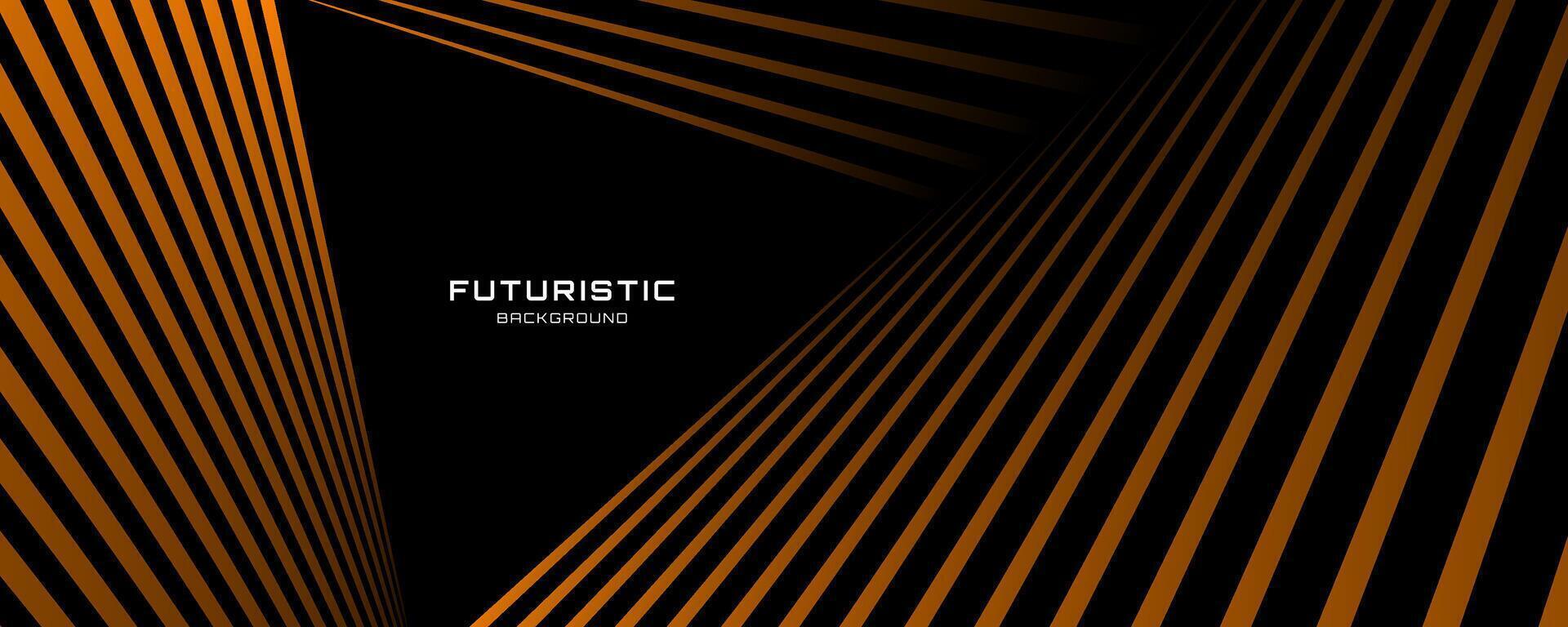 3D brown black dynamic techno background on dark space. Tech banner with rotating triangles style decoration. Modern graphic design element. Motion lines concept for web, flyer, card or brochure cover vector