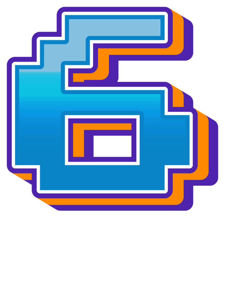 Comic Halftone Alphabet Letter and Number png