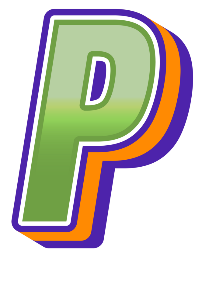 Comic Halftone Alphabet Letter and Number png
