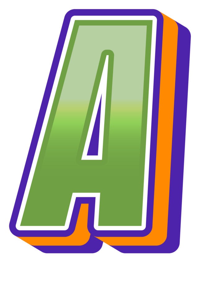 Comic Halftone Alphabet Letter and Number png