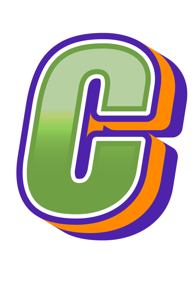 Comic Halftone Alphabet Letter and Number png