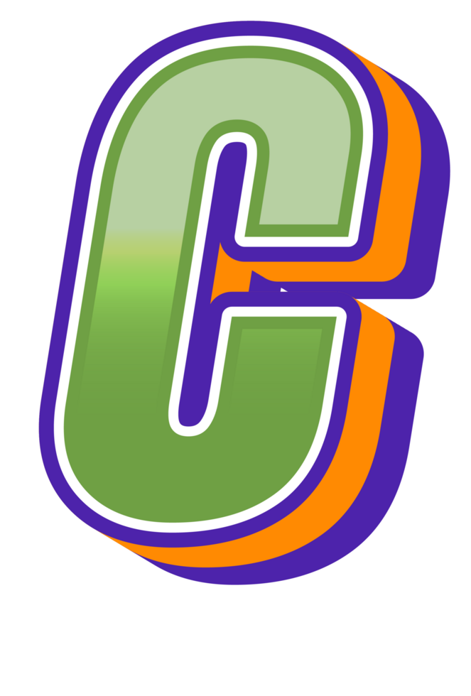 Comic Halftone Alphabet Letter and Number png