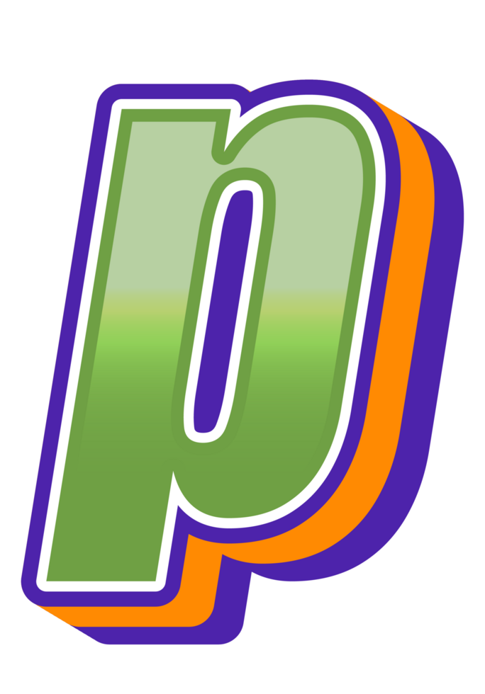 Comic Halftone Alphabet Letter and Number png