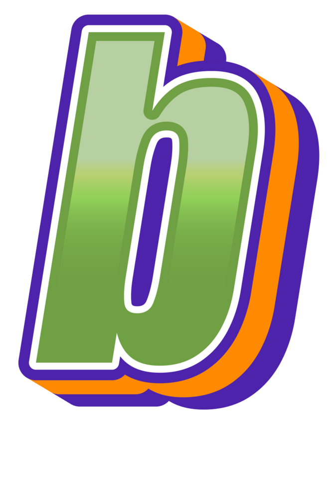 Comic Halftone Alphabet Letter and Number png