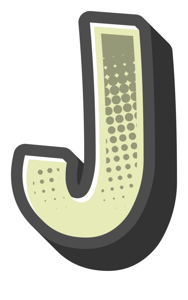 Comic Halftone Alphabet Letter and Number png