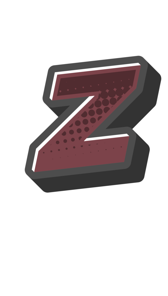 Comic Halftone Alphabet Letter and Number png