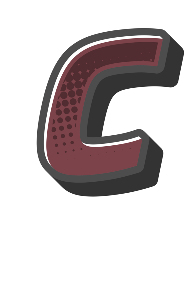Comic Halftone Alphabet Letter and Number png