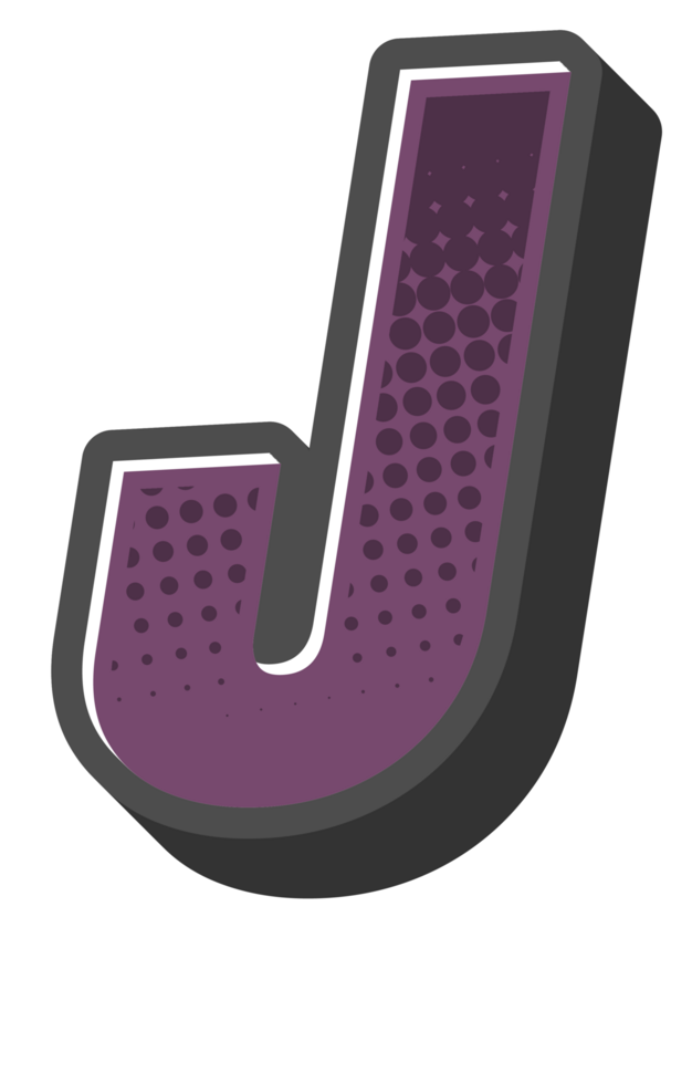 Comic Halftone Alphabet Letter and Number png