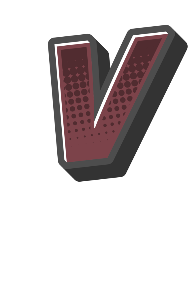 Comic Halftone Alphabet Letter and Number png