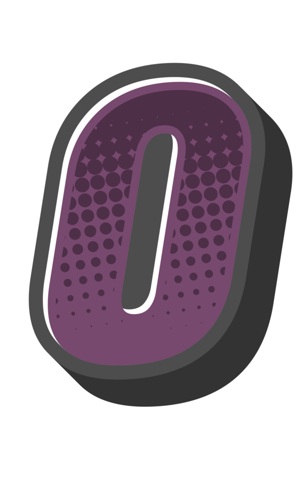 Comic Halftone Alphabet Letter and Number png