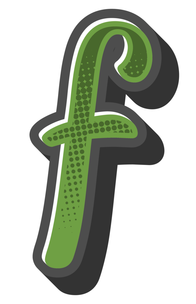 Comic Halftone Alphabet Letter and Number png