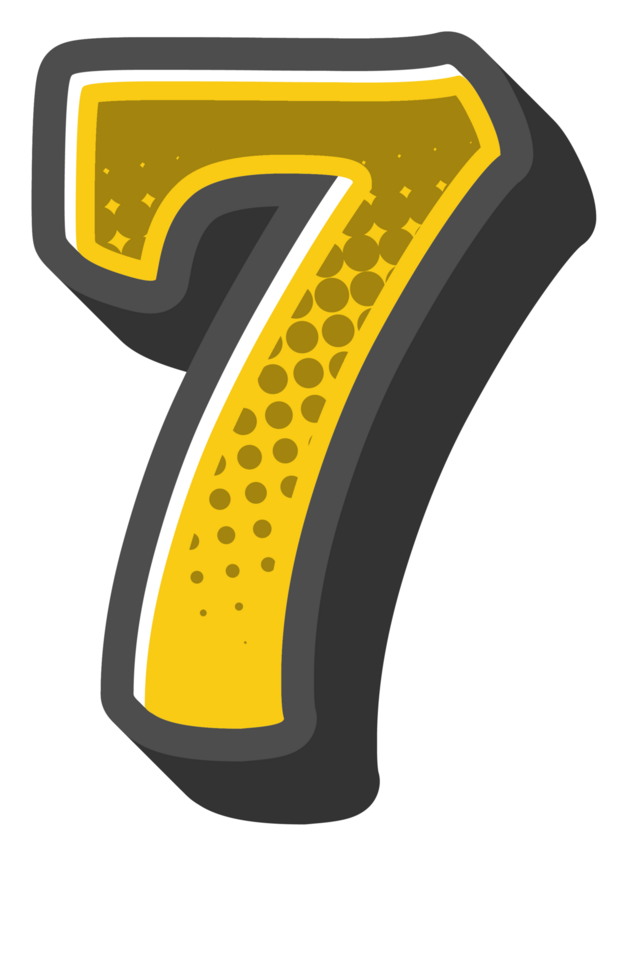 Comic Halftone Alphabet Letter and Number png