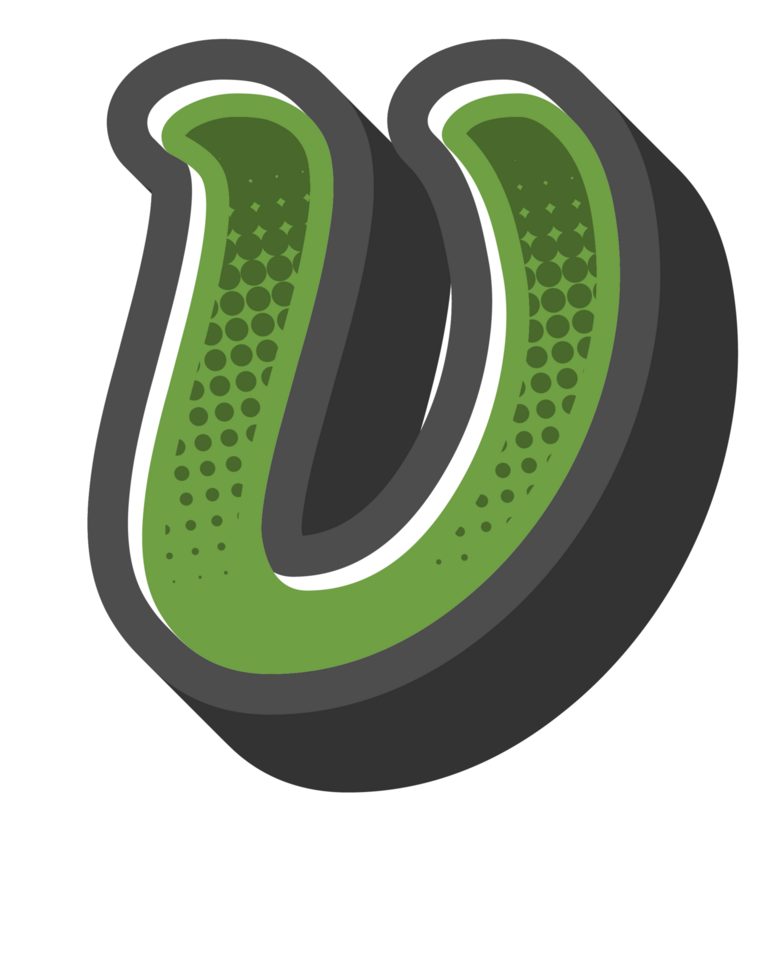 Comic Halftone Alphabet Letter and Number png