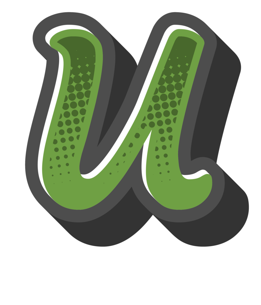 Comic Halftone Alphabet Letter and Number png