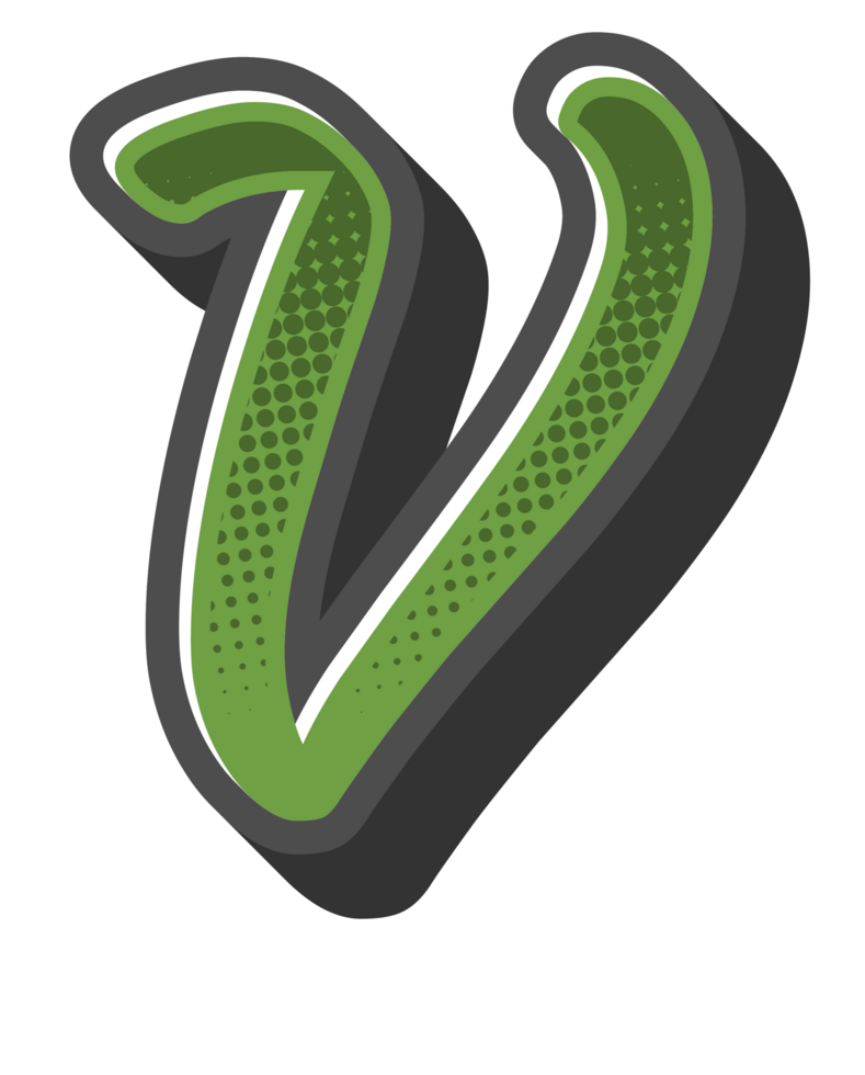 Comic Halftone Alphabet Letter and Number png