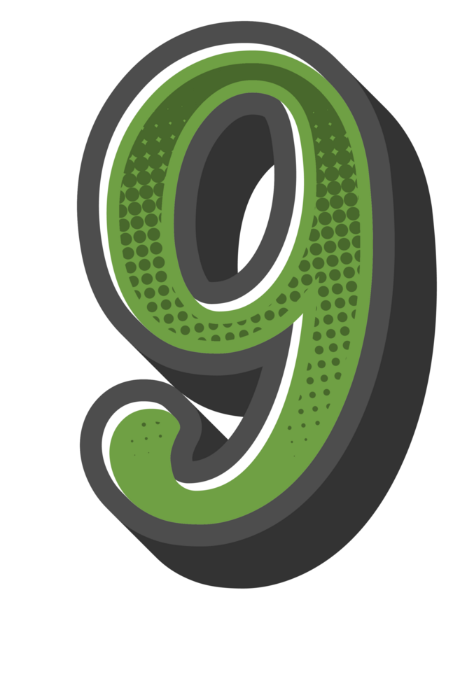 Comic Halftone Alphabet Letter and Number png