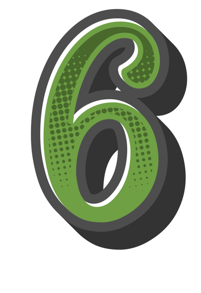 Comic Halftone Alphabet Letter and Number png