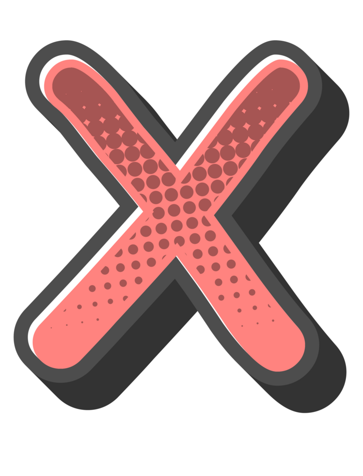 Comic Halftone Alphabet Letter and Number png