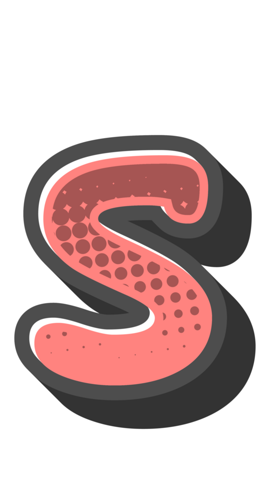 Comic Halftone Alphabet Letter and Number png