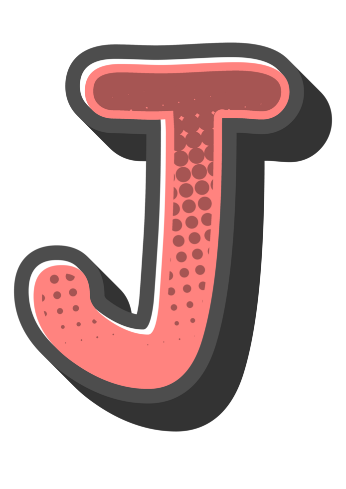 Comic Halftone Alphabet Letter and Number png