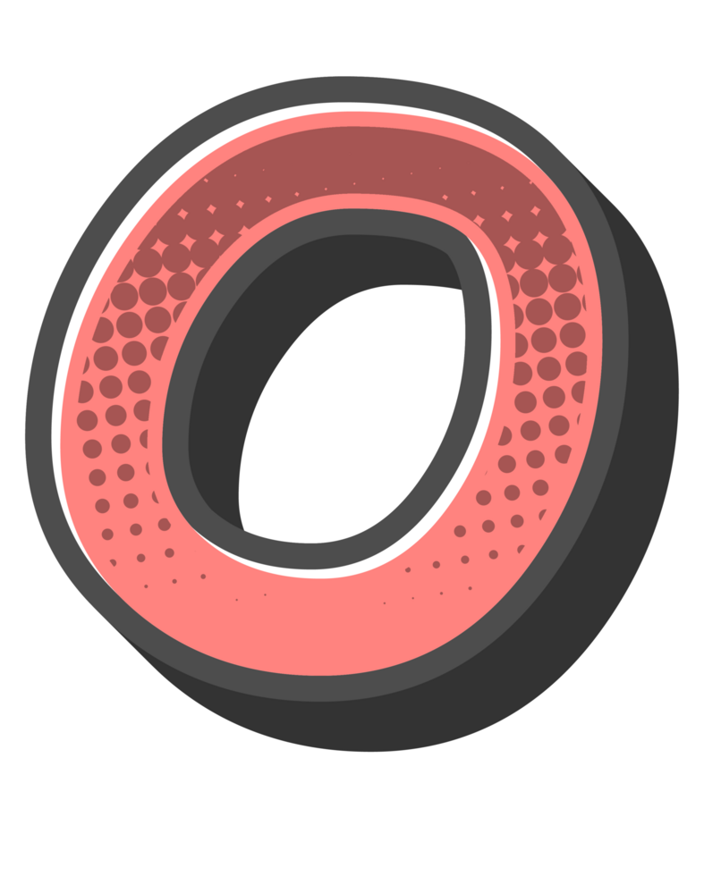 Comic Halftone Alphabet Letter and Number png