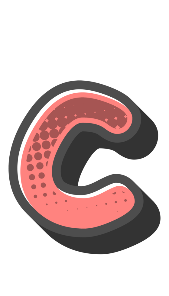 Comic Halftone Alphabet Letter and Number png