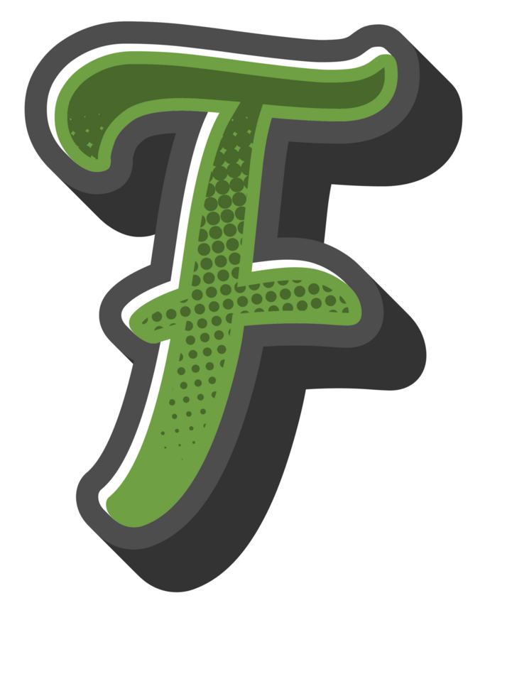 Comic Halftone Alphabet Letter and Number png