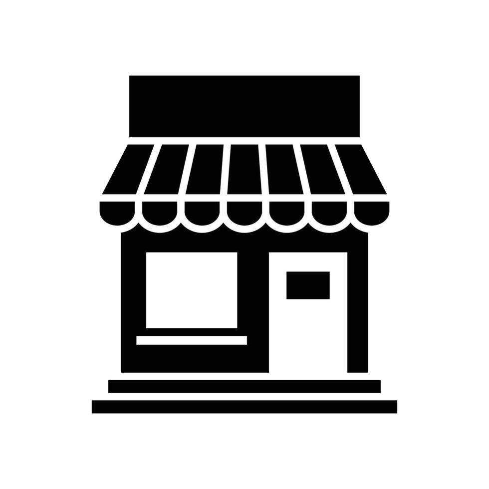 Tienda icono diseño modelo sencillo y limpiar vector