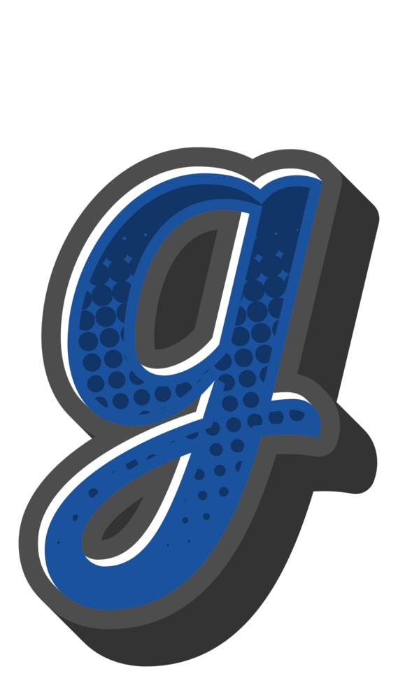 Comic Halftone Alphabet Letter and Number png