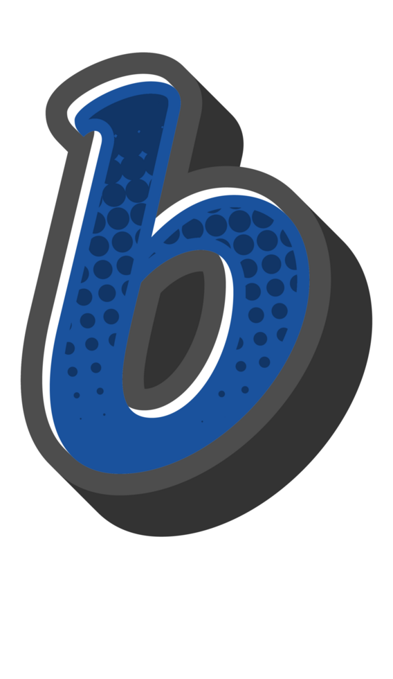 Comic Halftone Alphabet Letter and Number png