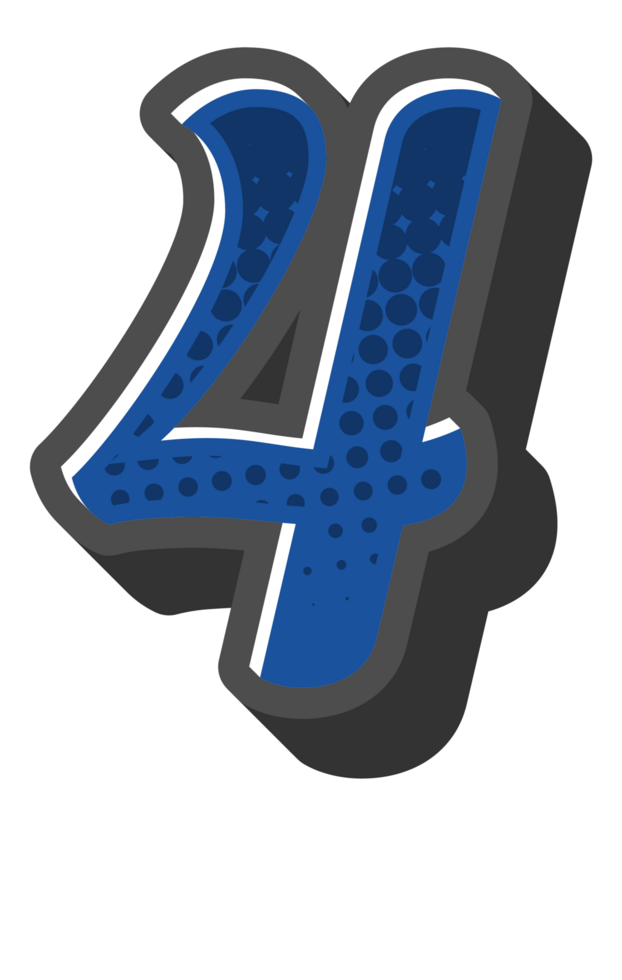 Comic Halftone Alphabet Letter and Number png