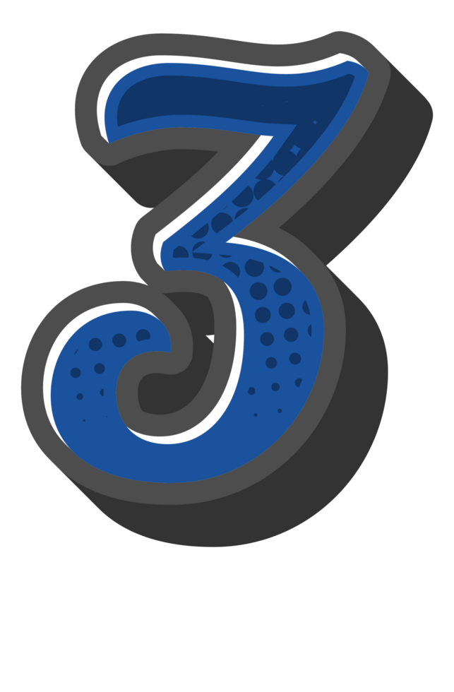 Comic Halftone Alphabet Letter and Number png