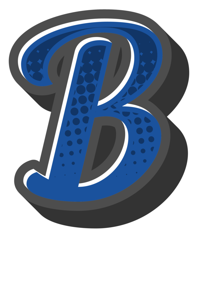 Comic Halftone Alphabet Letter and Number png