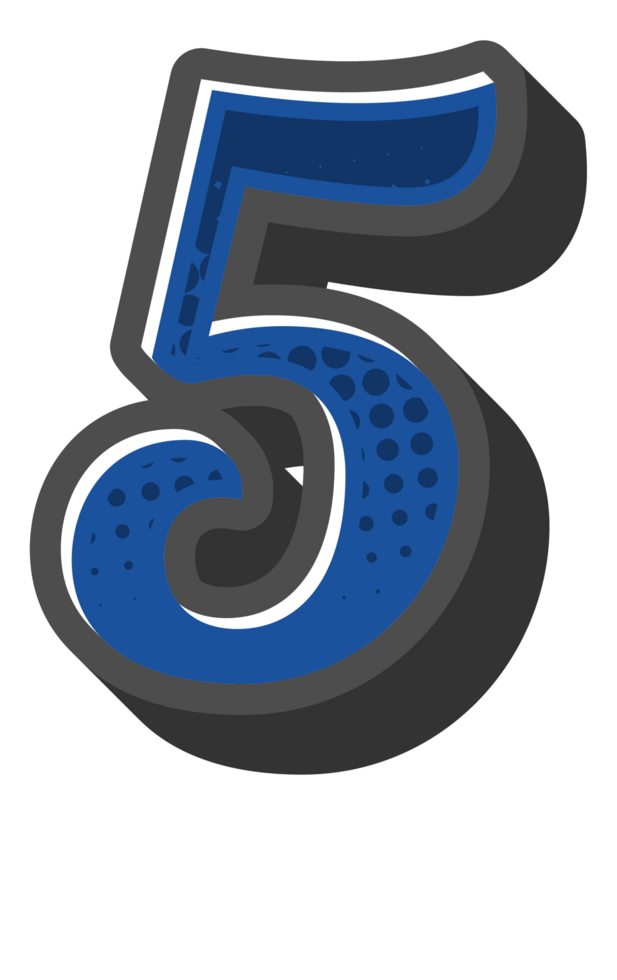 Comic Halftone Alphabet Letter and Number png