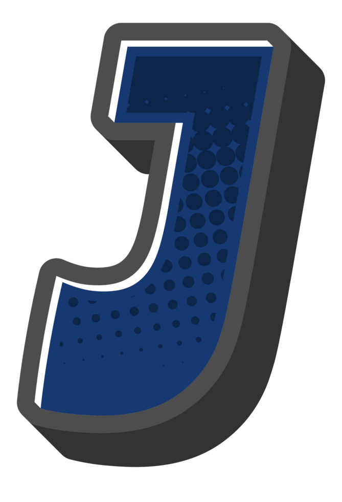 Comic Halftone Alphabet Letter and Number png