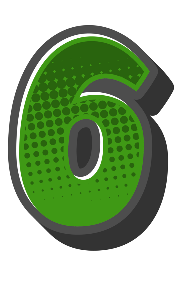 Comic Halftone Alphabet Letter and Number png