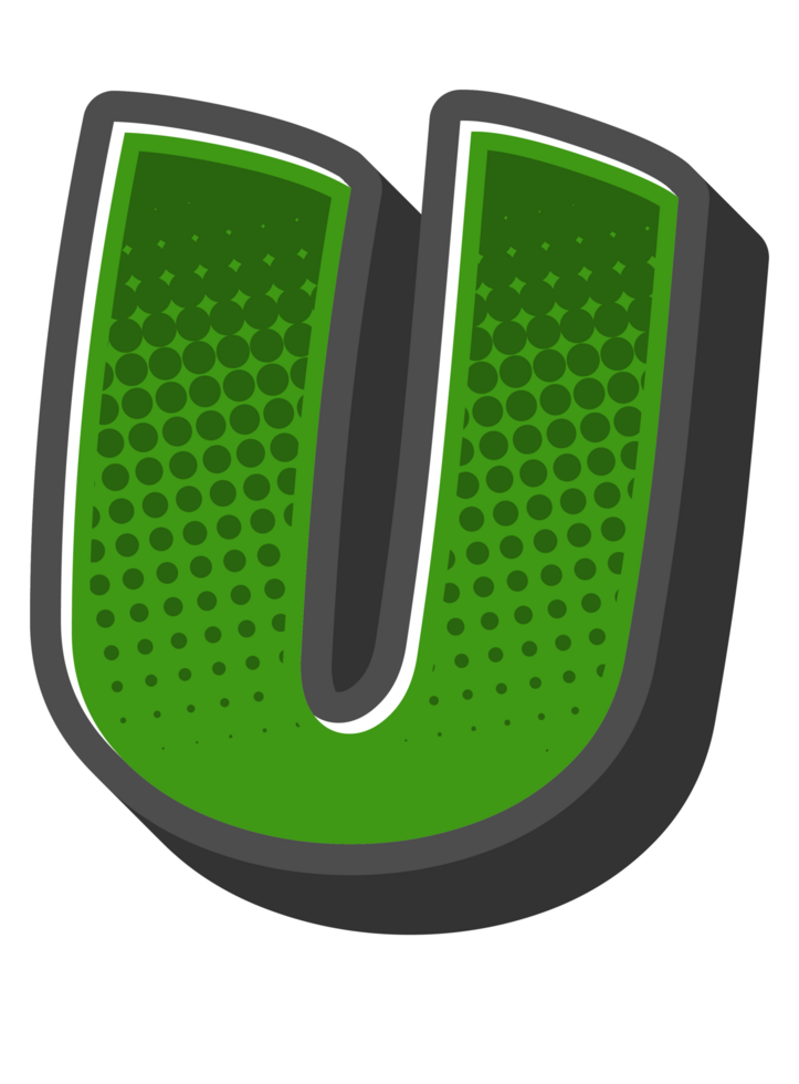 Comic Halftone Alphabet Letter and Number png