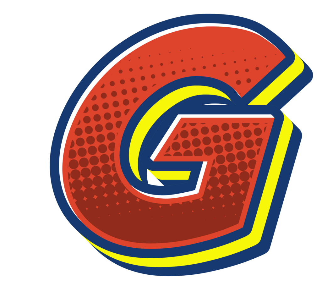 Comic Halftone Alphabet Letter and Number png