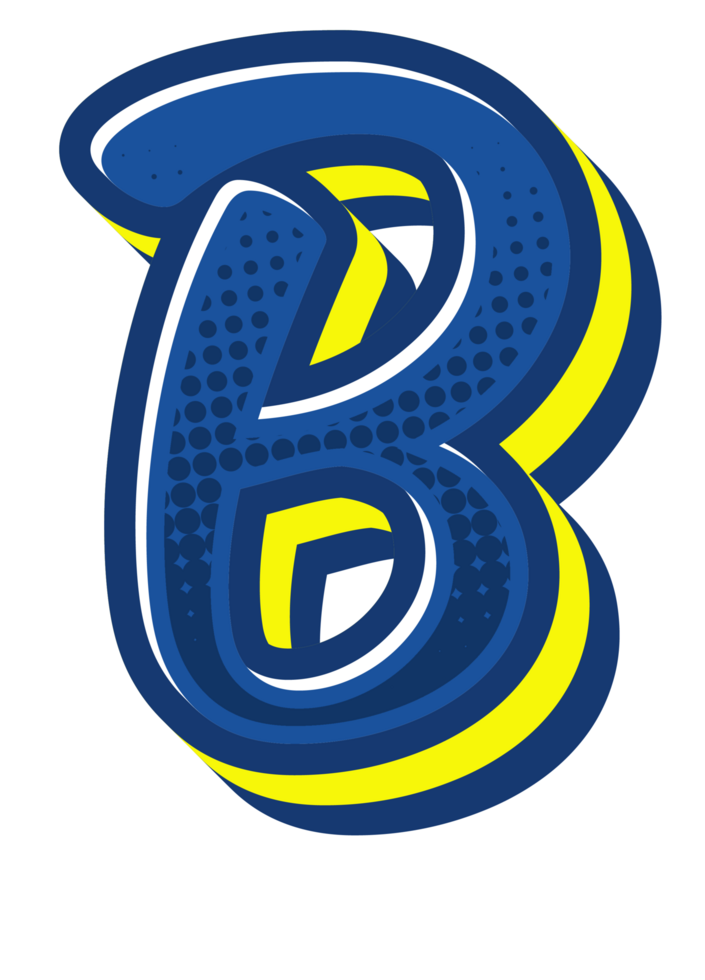 Comic Halftone Alphabet Letter and Number png