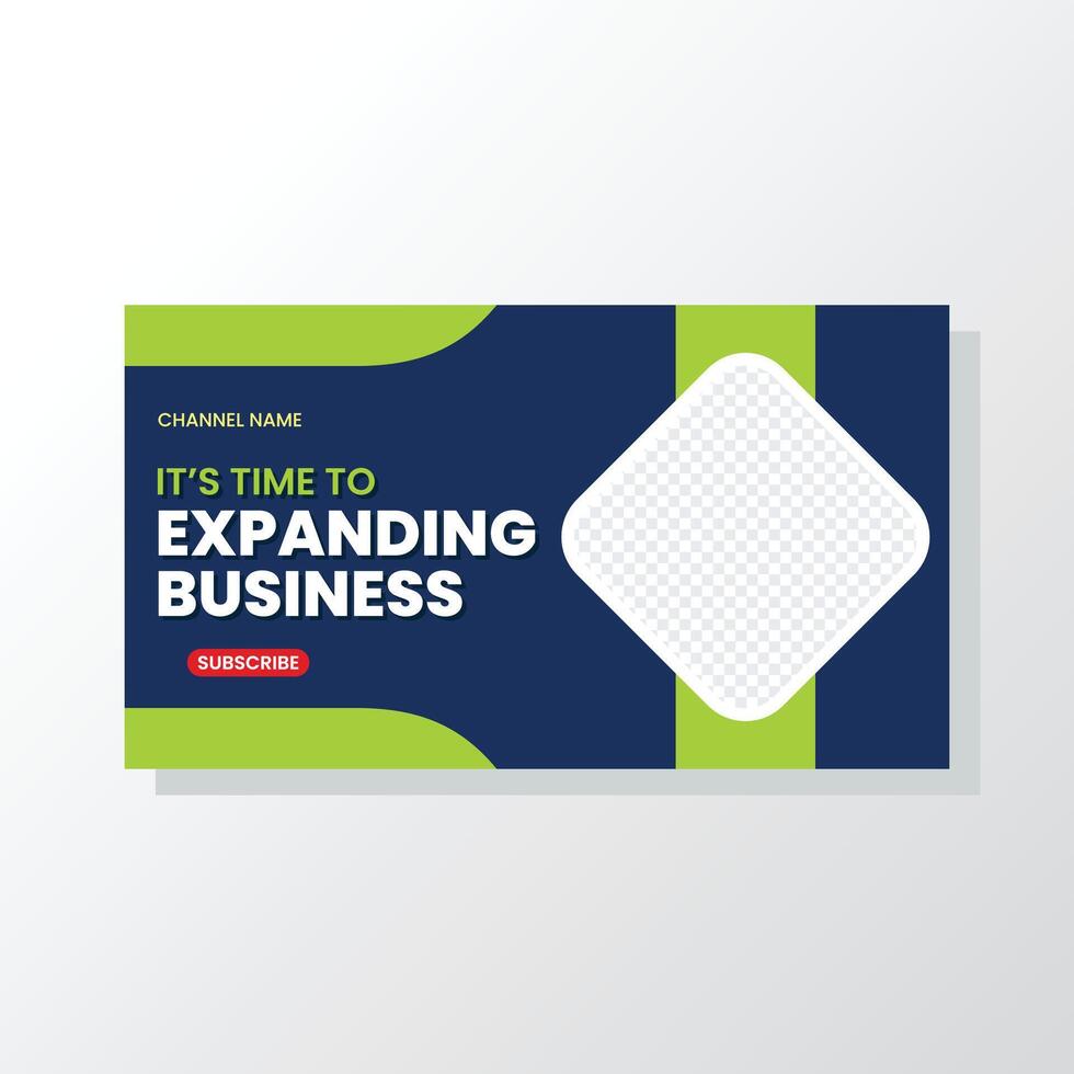 thumbnail template or banner online vector